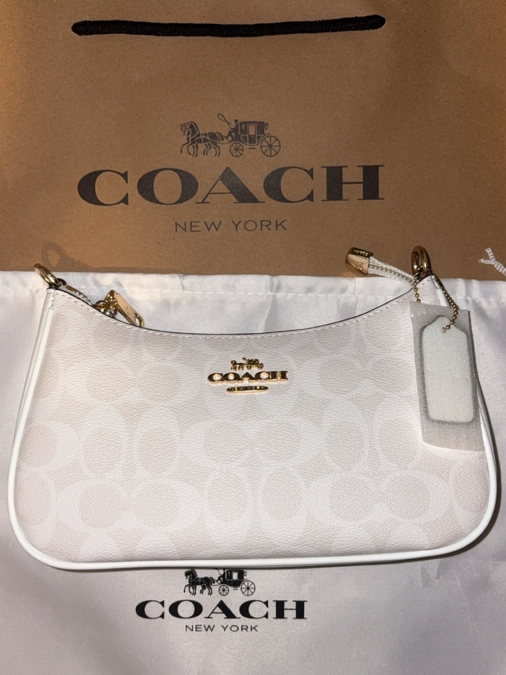 White Coach Teri Bag